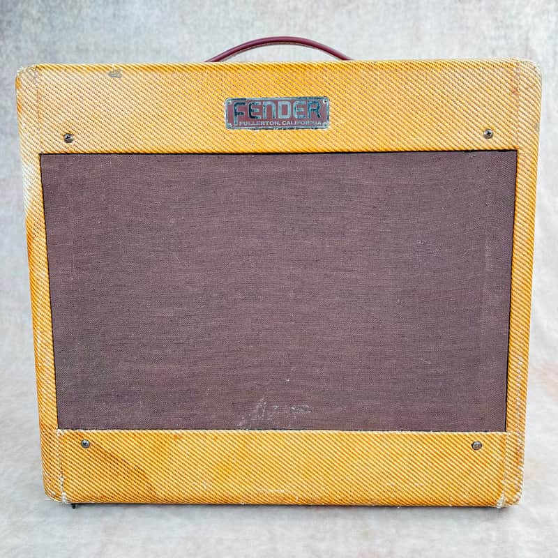1954 Fender Deluxe Amplifier 5D3 Wide Panel - Tweed image 1