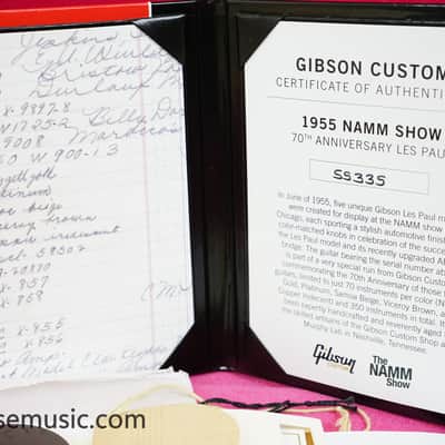 Gibson Custom Shop Murphy Lab 70th Anniversary '55 Les Paul Standard Reissue - Samoa Beige Light Aged image 21