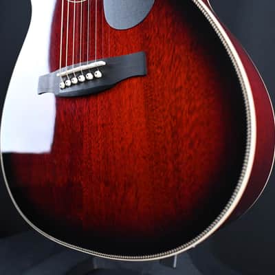 PRS SE P20E Parlor Acoustic Guitar Fire Red Burst #422 image 9
