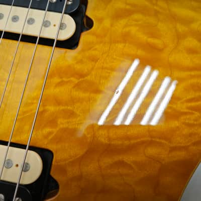 MUSIC MAN Axis Super Sport HH Trans Gold Electric Guitar, a6601 image 5
