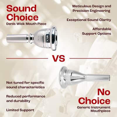 Denis Wick Steven Mead Ultra Euphonium Mouthpiece Silver Plated 5880E-SM3U image 6
