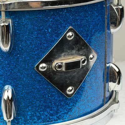 Gretsch 20/12/12/16" 60's Round Badge Drum Set - Blue Sparkle image 21