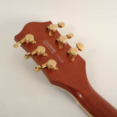 Gretsch Electromatic LTD Flame Okoume Broadkaster Double-Cut with Bigsby Rosewood Fingerboard Roundup Orange CYGC25030866 image 7