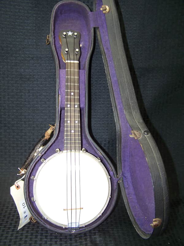 SS Stewart University 15 banjo ukulele w/original hard case c. 1920 image 1