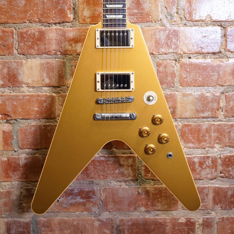 Gibson Custom Shop Flying V Standard Electric Guitar Gold Top | Benchmark Series | CS 300703 | Guitars In The Attic image 1