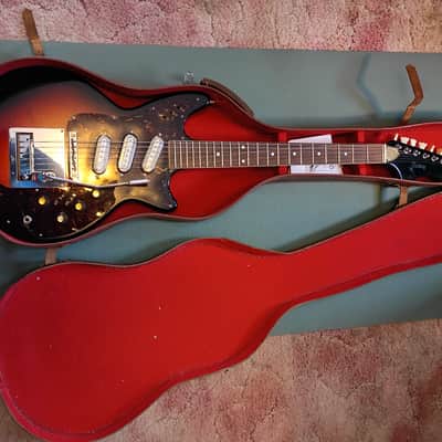 Framus Strato de Luxe 1964 Sunburst W/ Original Case Bone Nut Professional Refret image 11