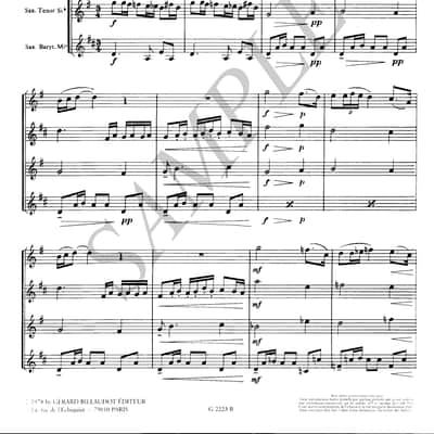 Isaac Albeniz - Sevilla - for saxophone quartet image 2