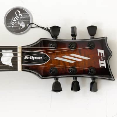 ESP E-II Eclipse QM Tiger Eye Sunburst Guitar B-Stock 6435 image 4