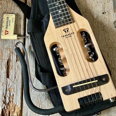 Left Handed Traveler Guitars UltraLight Acoustic w/ Gig Bag and Traveler Guitar Acoustic Headphone Amp - MAPLE - LEFTY - ULL1510 image 4