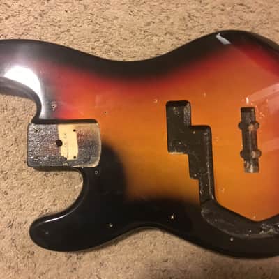 Fender Squier LH PJ Bass Body 2010s 3TSB image 1