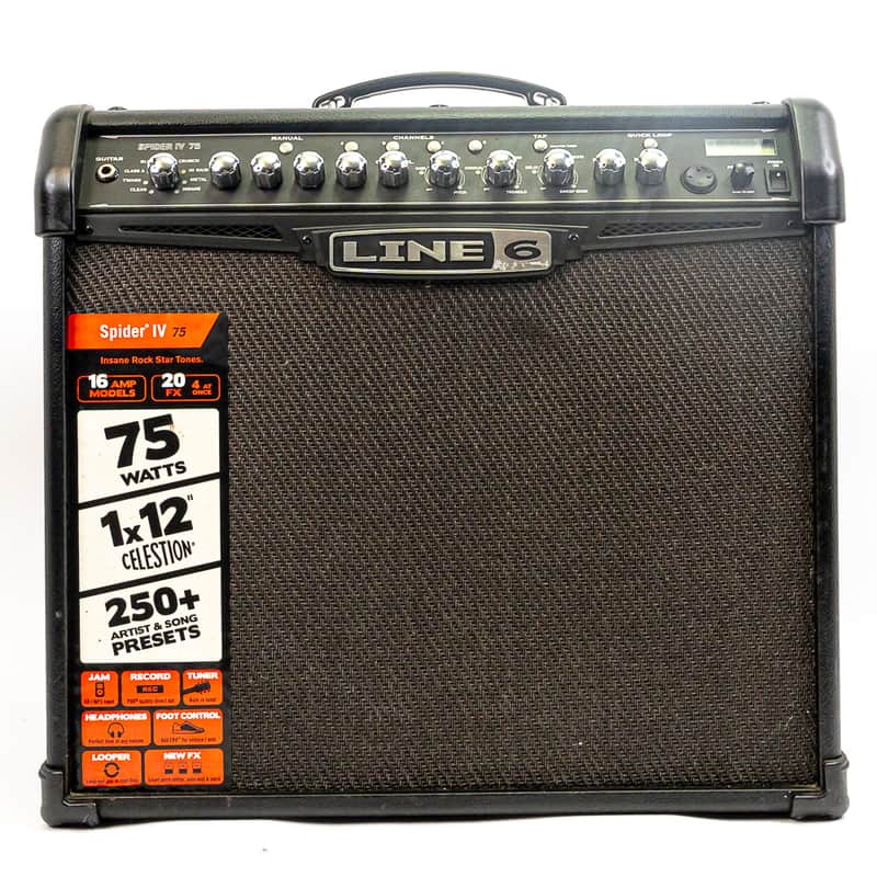 Line 6 Spider IV 75 75W 1x12 Guitar Modeling Combo Amplifier w/ Celestion image 1