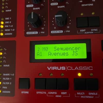Access Virus Classic Desktop Digital Synthesizer 2002 - Red / Black image 7