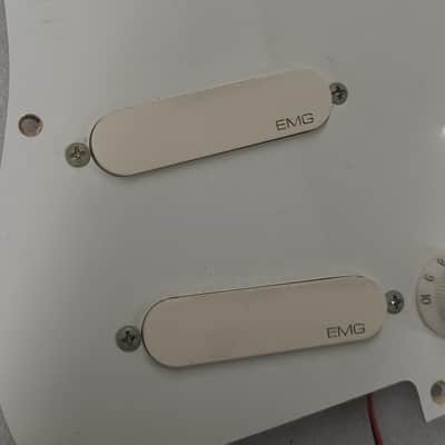 E11even Guitars Custom Aged Relic Vintage Logo EMG DG20 David Gilmour Pre-Wired Loaded Strat Pickguard image 2