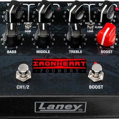 Laney Ironheart Loudpedal Twin Channel w/ Boost 60 watts of power, DI out, cab-emulation image 10
