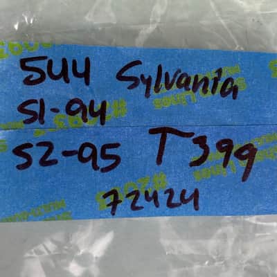 1950s Sylvania 5U4GB Vintage Black Plate Side Getter Rectifier Tube! T399 image 8