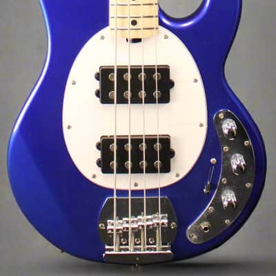 Sterling by Music Man StingRay Ray4 HH Electric Bass Cobra Blue 9lbs 12oz image 2
