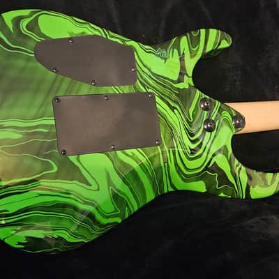 Jackson Pro Series DK2M Limited Run Slime 2014 Slime Green Swirl image 21