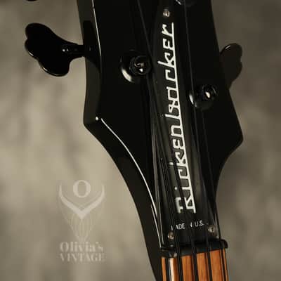 1986 Rickenbacker SHADOW BASS Jetglo 4003 BT with CHECKERBOARD BINDING!!! image 12