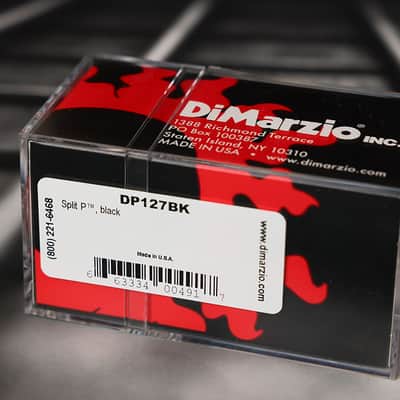 DiMarzio DP127BK Split P Bass Pickup - Black / Black Pole Pieces image 2