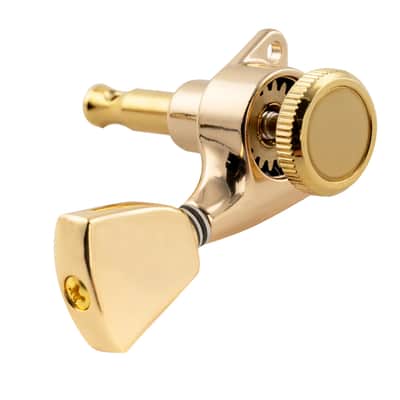 Brio 3x3 Locking Tuners 18:1 Ratio • Full Sealed Locking Machine Heads - Gold image 2