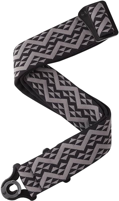 D'Addario 50BAL03 Auto Lock Guitar Strap - Black Geometric image 1