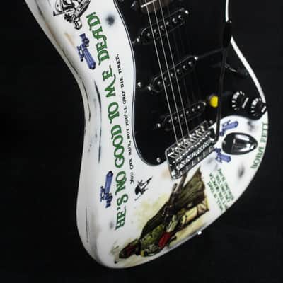Custom Painted And Upgraded Fender Squier Strat Affinity Series (Aged and Relic'ed) Electric Guitar image 2
