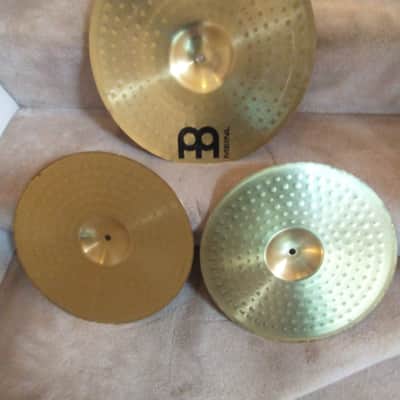 Meinl HCS cymbal set: 20 Ride, 16 crash, 14 hi hats matched set clean condition image 12