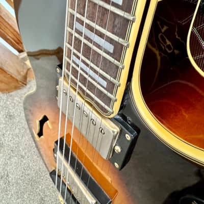 1989 Epiphone Emperor Sunburst Hollow body Guitar image 10