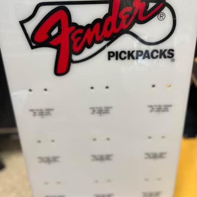 Fender 1990's Vintage Guitar Pick Packs Store Display image 8