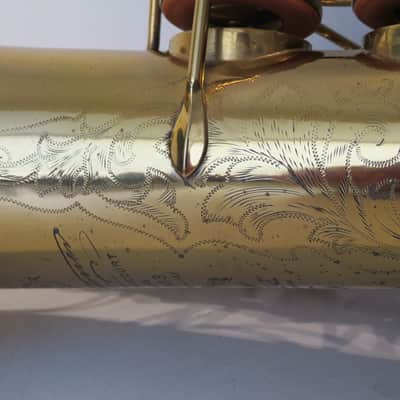 1933 Selmer Cigar Cutter Alto Saxophone - Great Playing sax imagen 9