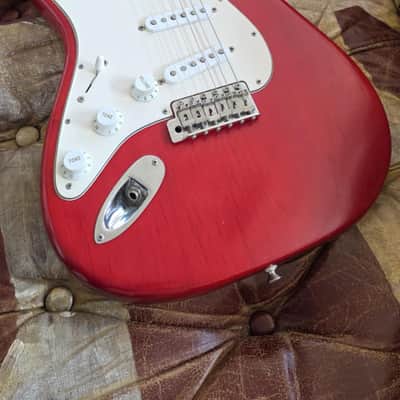 Fender Stratocaster Highway One USA LH Left Hand 2004 - Crimson Red Transparent Nitro Finish American Strat image 3