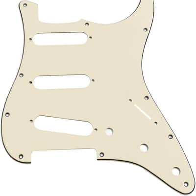 11 Hole Strat Pickguard Pick Guard Scratch Plate for Standard Stratocaster Modern Style Electric Guitar,Cream 3ply image 1