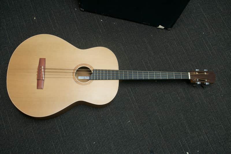 Jose Mota Ultra Jumbo Acoustic Bass w/ Case  Natural image 1