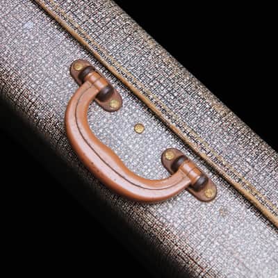 Vintage Rectangular Guitar Case Hardcase Hard Shell Case Textured Cover Made in England Fits Solid-Body Electric Guitar or Pedal Board Effects Pedal Carry Case Gig Bag image 5