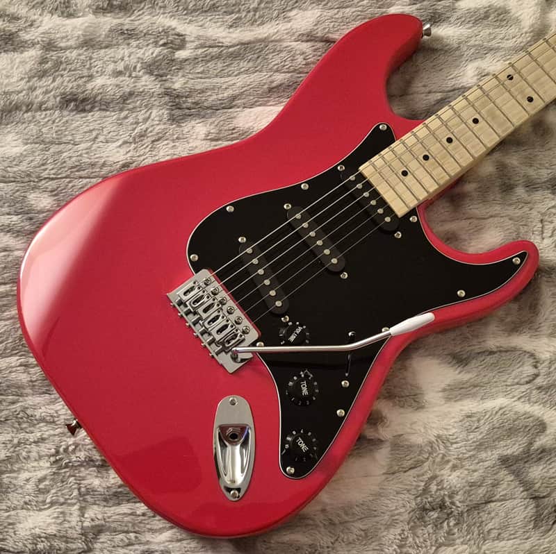 Glarry Stratocaster ST Electric Guitar - Candy Apple Red - Maple Fretboard - Single Coils image 1