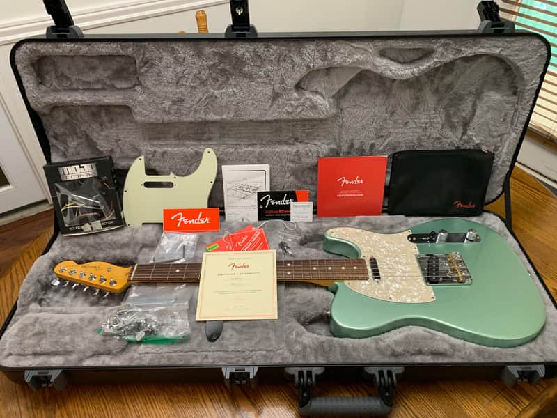 Fender American Professional II Telecaster with Rosewood Fretboard 2020 - Present - Mystic Surf Green image 1