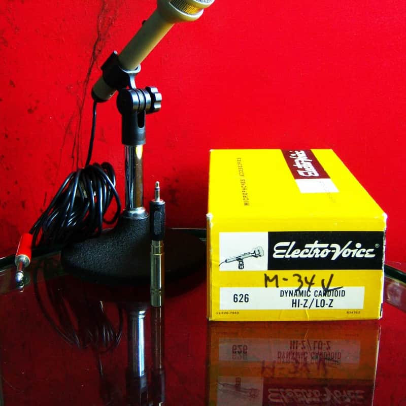 1970s Electro-Voice 626 Cardioid Dynamic Microphone Sage Green