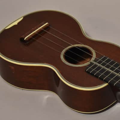 c.Late 1920s Martin Style 3 Soprano Ukulele Mahogany image 10