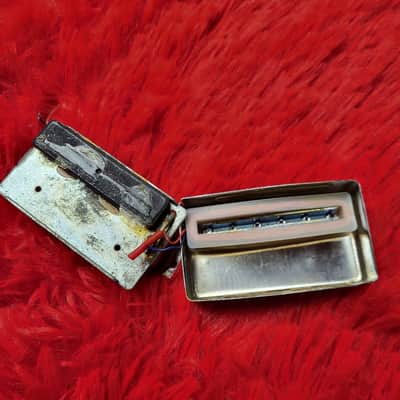 Unknown Brand Pair of Chrome Covered "Faux Buckers" Humbuckers - Possibly 1970's - 2000's - 2.98K and 3.06K - Ceramic Magnet - 49.5mm Pole Spacing - Possibly From Japan MIJ image 14