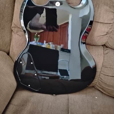 2024 Gibson USA SG 61' Reissue BODY (Husk) + NECK, Black/Red color image 5