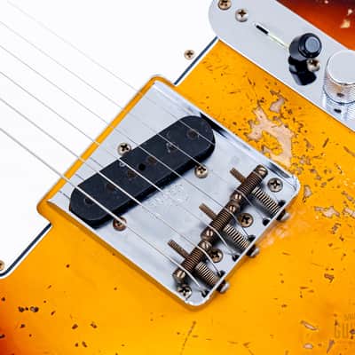 2023 Fender Custom Shop Limited Edition ‘59 Telecaster Custom Super Heavy Relic Sunburst image 9