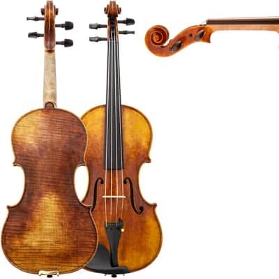 Maple Leaf Strings Craftsman Collection Cremonese Violin MLS520 VN 4/4 includes Bow & Case image 4