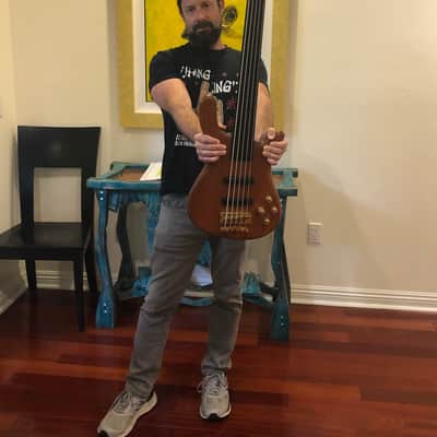 Dirk Lance (Incubus) Owned Warwick Streamer Stage II 5-String Fretless Custom 1999 Natural image 22