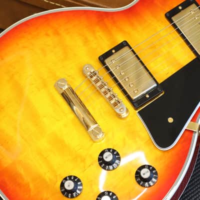 2014 Gibson Custom Shop Les Paul Custom Quilt Top Electric Guitar Sunburst + COA HSC image 4