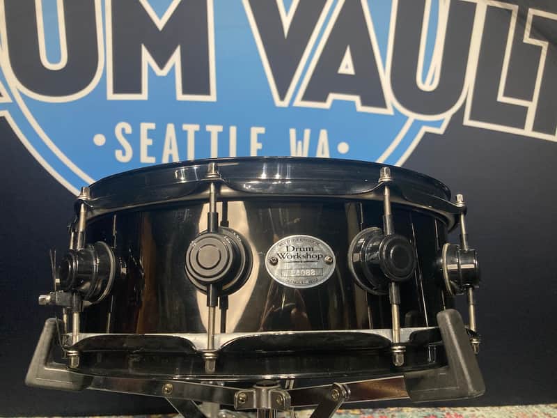 DW (Drum Workshop) - 5x14" DW "Ensenada" Black/Black Hardware image 1