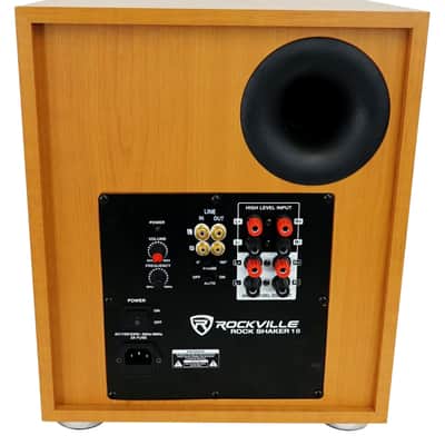(2) Rockville RockShelf 68C 6.5" Wood Bookshelf Speakers+Bluetooth/Wifi Amp+Sub image 2