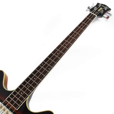 Used DeArmond By Guild Starfire Semi-Hollow Body Bass in Sunburst image 7