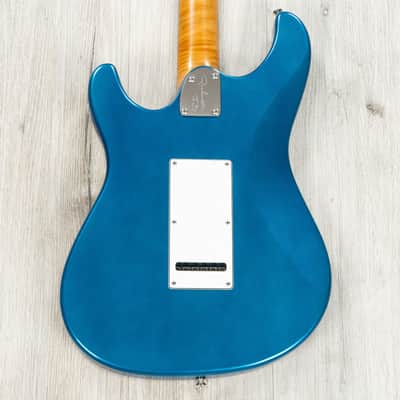 Fibenare Roadmaster FB Special Guitar, Bognar Electronics Pickup System, Vintage Lake Placid Blue image 7