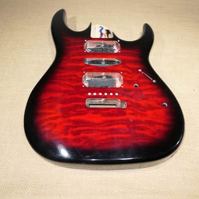 Body Transparent Red Burst, Genuine 2018 Ibanez GRX70QA image 3