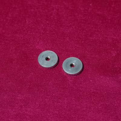 Gibson Custom Shop Softbrass Thumb Wheels Nickel Aged image 2